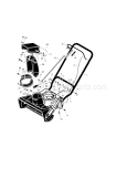Handle & Discharge Diagram and Parts List for 536881410  Craftsman Snow Blower