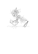 Engine Drive Assembly Diagram and Parts List for 536881500  Craftsman Snow Blower