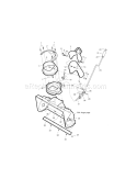 Chute Assembly Diagram and Parts List for 536881501  Craftsman Snow Blower