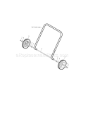 Wheels Diagram and Parts List for 536881501  Craftsman Snow Blower