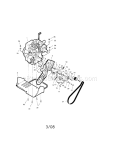 Engine Drive Diagram and Parts List for 536881510  Craftsman Snow Blower