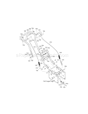 Handle Assembly Diagram and Parts List for 536881650  Craftsman Snow Blower