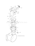 Discharge Chute Diagram and Parts List for 536881651  Craftsman Snow Blower