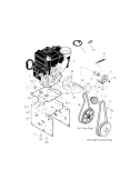 Engine Diagram and Parts List for 536881750  Craftsman Snow Blower