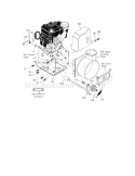 Frame Diagram and Parts List for 536881750  Craftsman Snow Blower