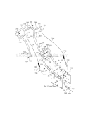 Handle Diagram and Parts List for 536881750  Craftsman Snow Blower