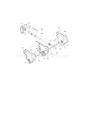 Gearcase Assembly Diagram and Parts List for 536881850  Craftsman Snow Blower