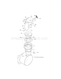 Discharge Chute Diagram and Parts List for 536881850  Craftsman Snow Blower