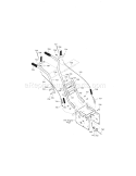 Handle Assembly Diagram and Parts List for 536881850  Craftsman Snow Blower