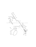 Chute Rod Diagram and Parts List for 536881850  Craftsman Snow Blower