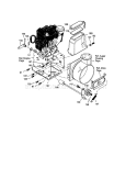 Frame Diagram and Parts List for 536881851  Craftsman Snow Blower