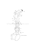 Discharge Chute Diagram and Parts List for 536881950  Craftsman Snow Blower