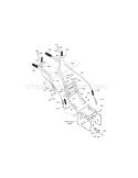 Handle Assembly Diagram and Parts List for 536881950  Craftsman Snow Blower