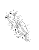 Handle Diagram and Parts List for 536881951  Craftsman Snow Blower