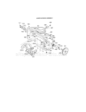 Auger Housing Assembly Diagram and Parts List for 536882091  Craftsman Snow Blower