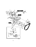 Motor Assembly Diagram and Parts List for 536882092  Craftsman Snow Blower