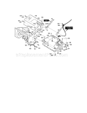 Belt Cover Assembly Diagram and Parts List for 536882092  Craftsman Snow Blower