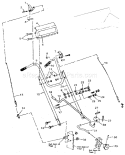 Handle Assembly Diagram and Parts List for 536882501  Craftsman Snow Blower
