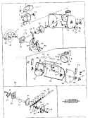 Auger Housing Assembly Diagram and Parts List for 536882601  Craftsman Snow Blower