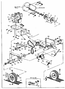 Page C Diagram and Parts List for 536882602  Craftsman Snow Blower