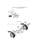 Headlight Panel / Wheel Diagram and Parts List for 536882650  Craftsman Snow Blower