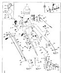Handle Assembly Diagram and Parts List for 536882702  Craftsman Snow Blower