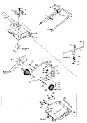 Main Frame Diagram and Parts List for 536883200  Craftsman Snow Blower
