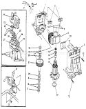 Motor And Control Switch Diagram and Parts List for 536883210  Craftsman Snow Blower