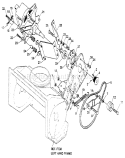 Motor Drive Diagram and Parts List for 536883210  Craftsman Snow Blower