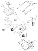 Main Frame Diagram and Parts List for 536884220  Craftsman Snow Blower