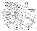 Belt Cover Diagram and Parts List for 536884231  Craftsman Snow Blower