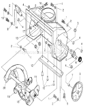 Auger Housing Diagram and Parts List for 536884251  Craftsman Snow Blower