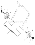 Wheel Diagram and Parts List for 536884251  Craftsman Snow Blower