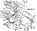 Belt Cover Repair Parts Diagram and Parts List for 536884252  Craftsman Snow Blower