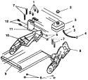 Frame Components Repair P Diagram and Parts List for 536884252  Craftsman Snow Blower