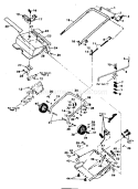Main Frame Diagram and Parts List for 536884310  Craftsman Snow Blower