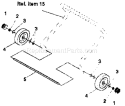 Wheel Repair Parts Diagram and Parts List for 536884351  Craftsman Snow Blower