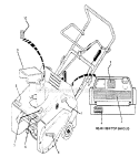 Decals Diagram and Parts List for 536884430  Craftsman Snow Blower