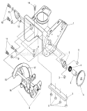 Auger Housing Diagram and Parts List for 536884431  Craftsman Snow Blower