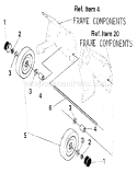 Wheel Diagram and Parts List for 536884431  Craftsman Snow Blower
