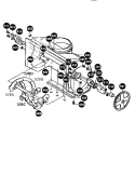 Auger Housing Assembly Diagram and Parts List for 536884581  Craftsman Snow Blower