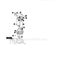Discharge Chute Assembly Diagram and Parts List for 536884582  Craftsman Snow Blower