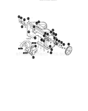 Auger Housing Assembly Diagram and Parts List for 536884582  Craftsman Snow Blower