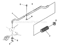 Chute Control Rod Diagram and Parts List for 536884670  Craftsman Snow Blower
