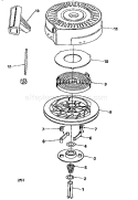 Starter 590652 (71/143) Diagram and Parts List for 536884670  Craftsman Snow Blower