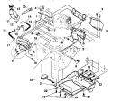 Frame Componets Diagram and Parts List for 536884670  Craftsman Snow Blower