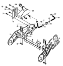 Frame_Components Diagram and Parts List for 536884680  Craftsman Snow Blower