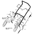 Handle_Assembly Diagram and Parts List for 536884680  Craftsman Snow Blower