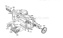 Auger Housing Assembly Diagram and Parts List for 536884681  Craftsman Snow Blower