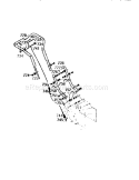 Handle Assembly Diagram and Parts List for 536884781  Craftsman Snow Blower